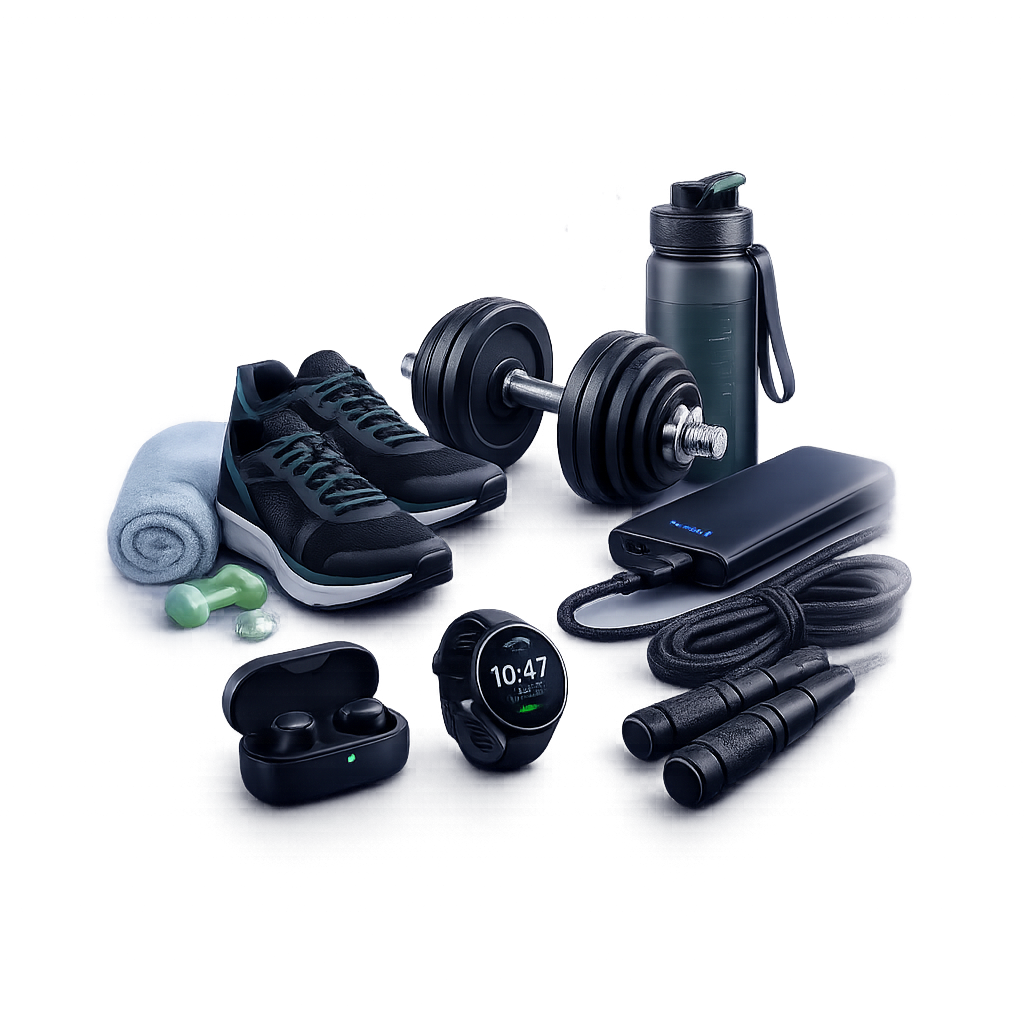 Fitness accessories gym equipment and healthy lifestyle products