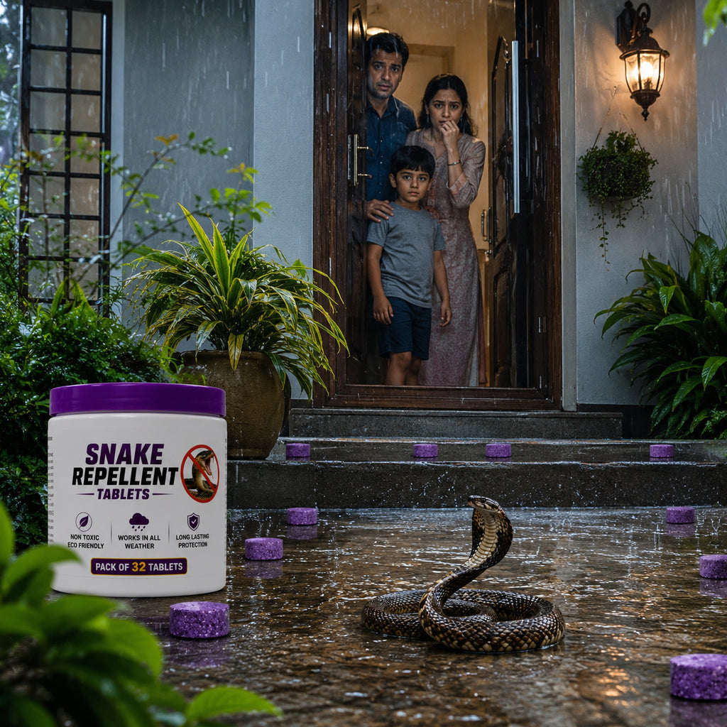 SnakeShield™ Premium Snake Repellent Tablets for Home, Garden & Farm (Pack of 32)