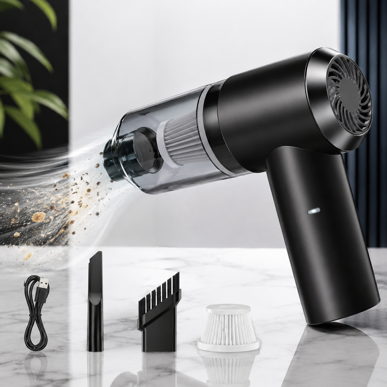 3-in-1 Portable Vacuum Cleaner | Cordless Car & Home Cleaning