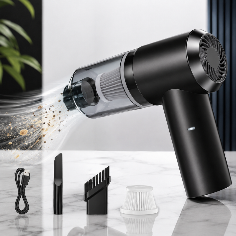 3-in-1 Portable Vacuum Cleaner | Cordless Car & Home Cleaning