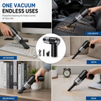 3-in-1 Portable Vacuum Cleaner | Cordless Car & Home Cleaning