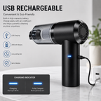 3-in-1 Portable Vacuum Cleaner | Cordless Car & Home Cleaning