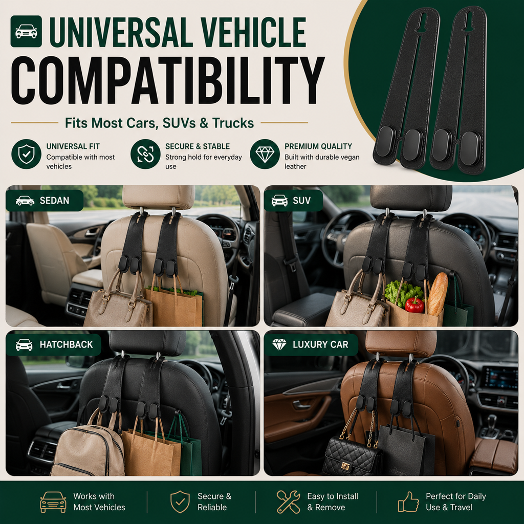 SmartSeat Organizer Hook™ | Turn Car Chaos Into Organized Space