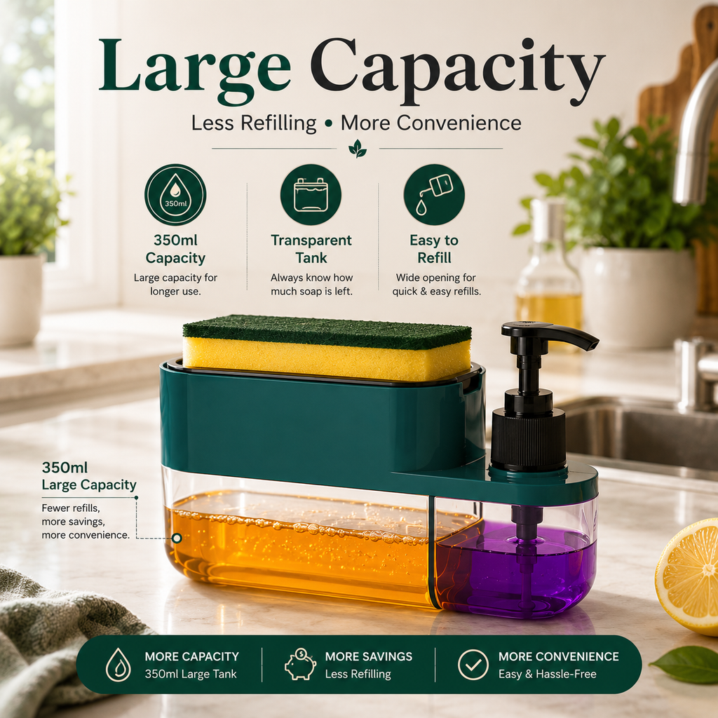 CleanFlow™ Pro | 3-in-1 Sink Organizer