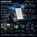 360° Vacuum Magnetic Car Phone Holder