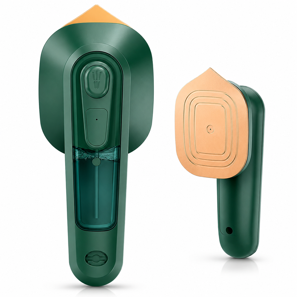 SteamPress™ Portable Handheld Garment Steamer – Travel Friendly Mini Iron