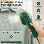 SteamPress™ Portable Handheld Garment Steamer – Travel Friendly Mini Iron