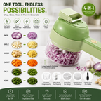 QuickChop™ Electric Vegetable Cutter Set – Smart Kitchen Prep Tool