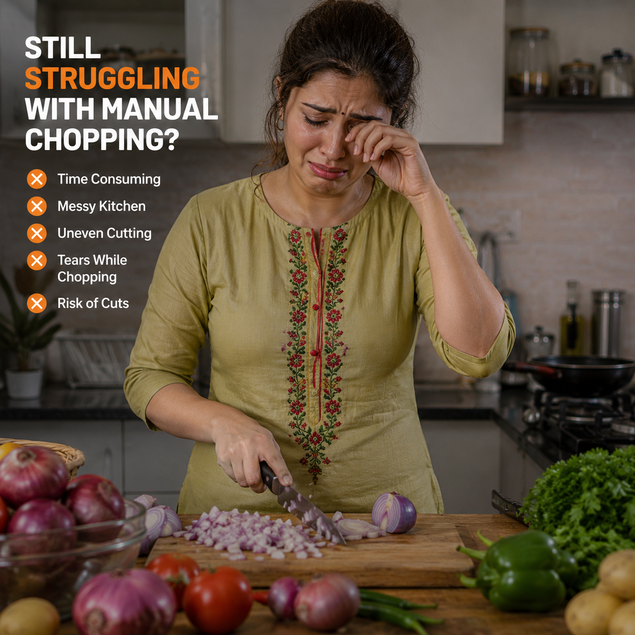 QuickChop™ Electric Vegetable Cutter Set – Smart Kitchen Prep Tool