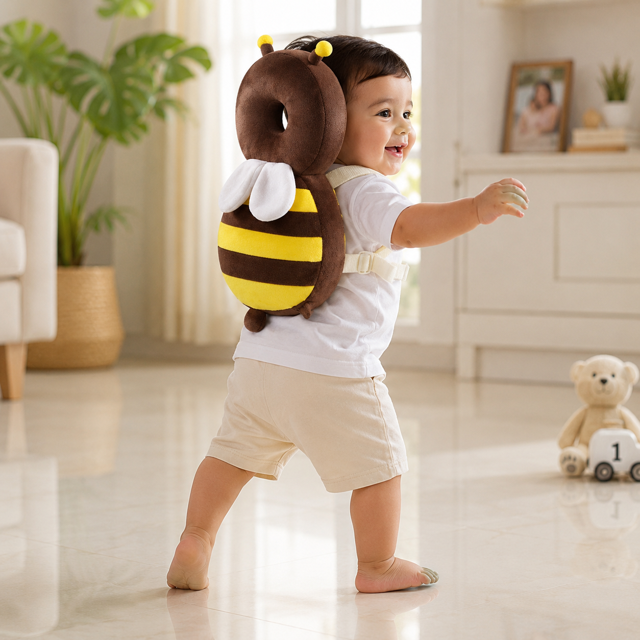 Baby Head Protector Cushion – Soft Safety Helmet For Crawling & Walking Babies