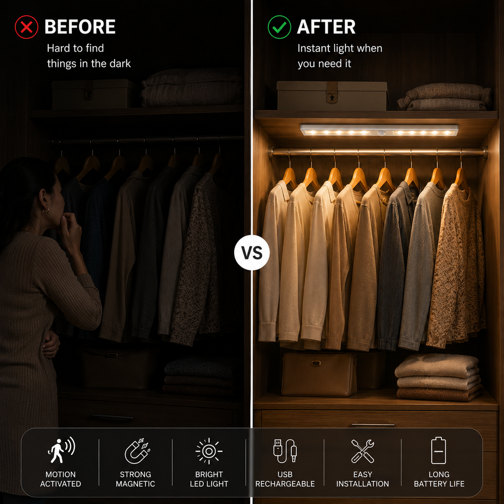 Motion Sensor Cabinet Light