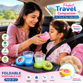 Multi Color Magic Foldable Portable Cups (Pack of 2) – Travel Friendly Collapsible Drinking Glass for Kids & Family